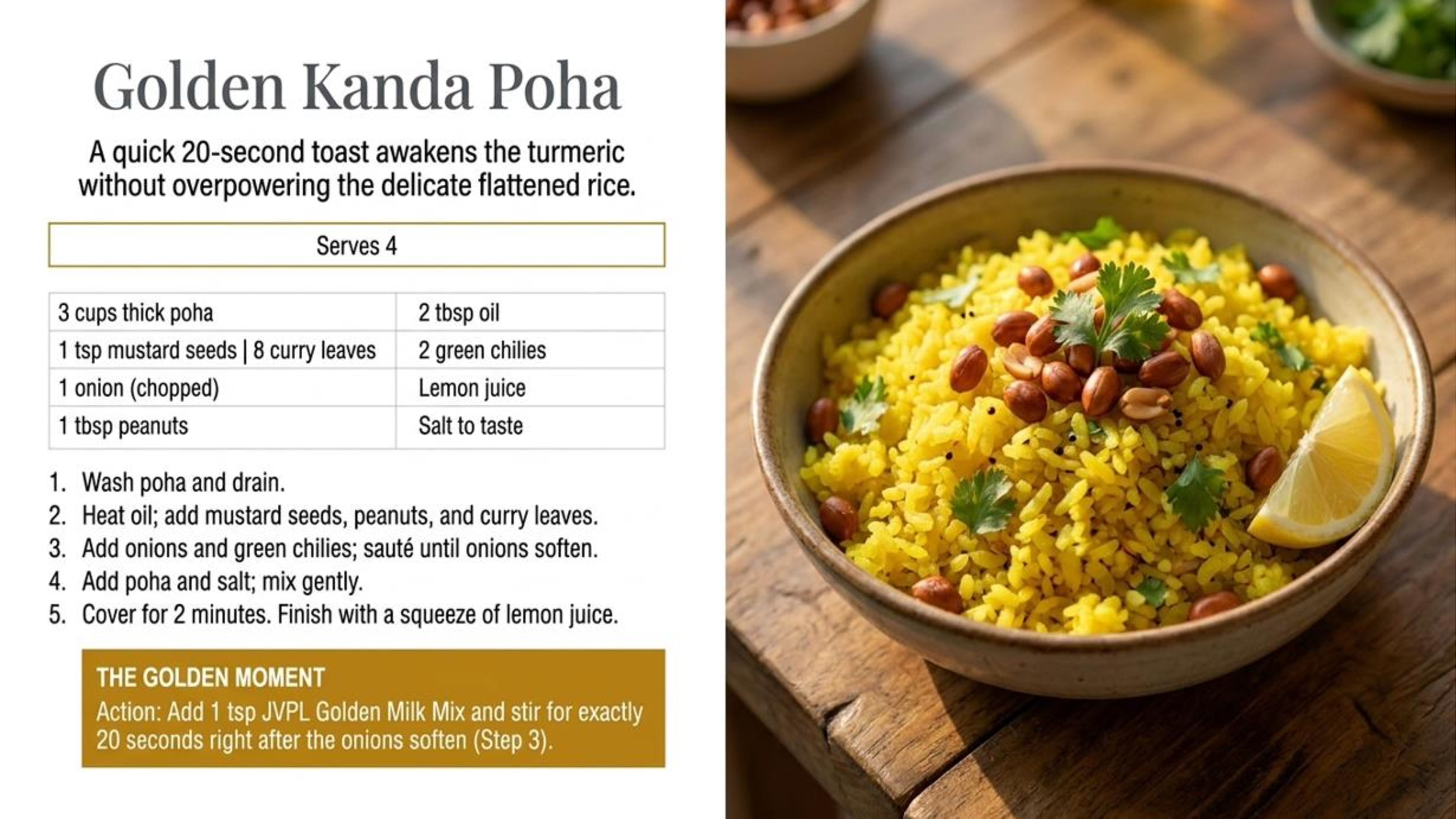 Turmeric Infused Upma Recipe