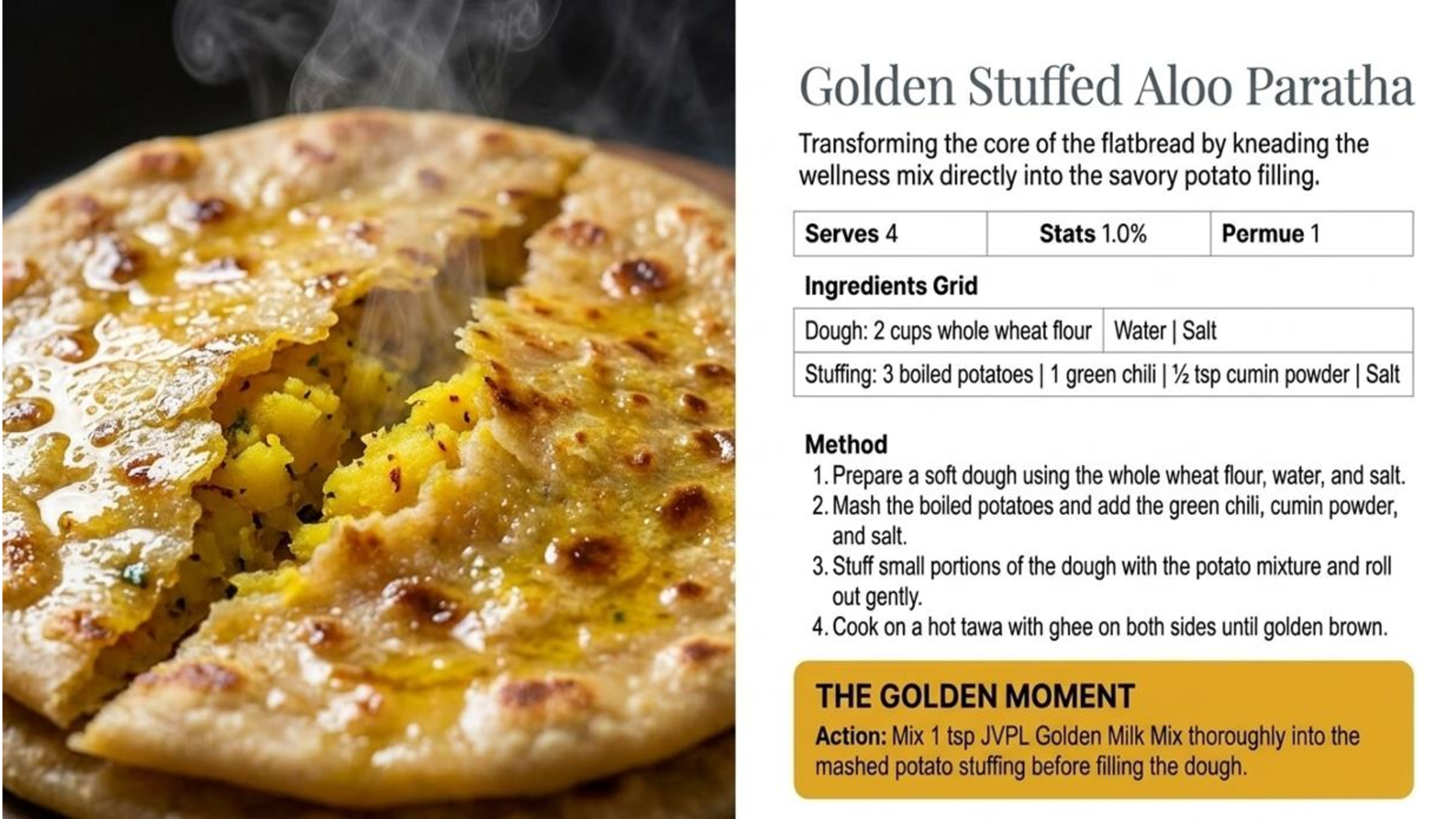 Spiced Turmeric Dosa Breakfast Roll