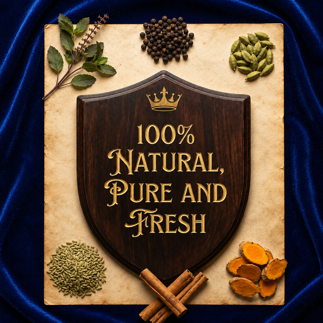 100% Pure Chemical-Free Spices with no artificial color additives